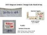 1971 Ferguson Jenkins Chicago Cubs Game Worn Road Jersey (MEARS A9)
