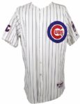 2001 Sammy Sosa Chicago Cubs Game Worn Home Jersey - 3HR Attribution (MEARS Auction LOA)