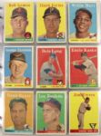 1958 Topps Baseball Near Set - 360 Cards w/ Mickey Mantle Ted Williams Willie Mays All Star Card Roger Maris Rookie