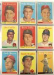 1958 Topps Baseball Near Set - 360 Cards w/ Mickey Mantle Ted Williams Willie Mays All Star Card Roger Maris Rookie