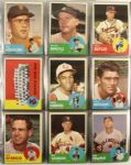 1963 Topps Complete Set w/ Pete Rose Rookie Mickey Mantle Sandy Koufax 