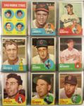1963 Topps Complete Set w/ Pete Rose Rookie Mickey Mantle Sandy Koufax 