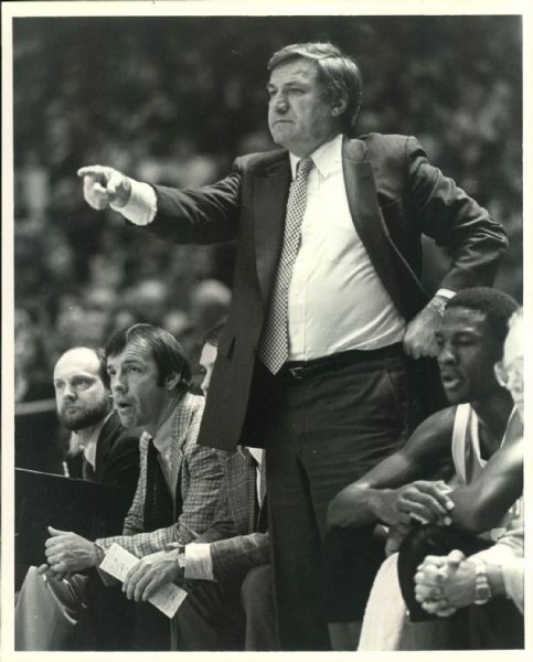 1984 Dean Smith Michael Jordan UNC Tarheels "The Sporting News Collection Archives" Original Photo (Sporting News Collection Hologram/MEARS Photo LOA)