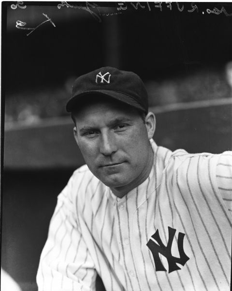 1936 Red Ruffing New York Yankees Charles Conlon Original 11" x 14" Photo Hand Developed from Glass Plate Negative & Published (The Sporting News Hologram/MEARS Photo LOA)