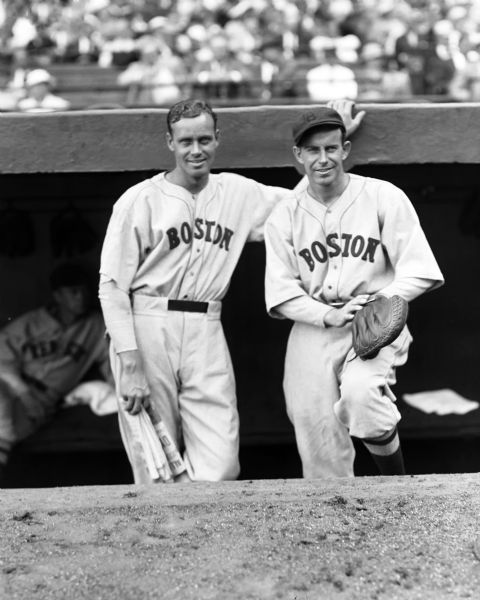 1935 Wes & Rick Ferrell Boston Red Sox Charles Conlon Original 11" x 14" Photo Hand Developed from Glass Plate Negative & Published (The Sporting News Hologram/MEARS Photo LOA)