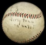 1935 Rabbit Maranville & Chuck Klein Chicago Cubs Signed ONL (Heyder) Baseball - JSA 