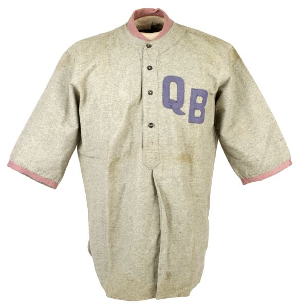 1915-28 QB Quebec (?) Game Worn Flannel Jersey (MEARS Auction LOA) 