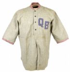 1915-28 QB Quebec (?) Game Worn Flannel Jersey (MEARS Auction LOA) 