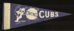 1950s Chicago Cubs Mini Pennant 