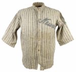 1920s Newark Game Worn Flannel Jersey (MEARS Auction LOA) 