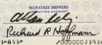 1992 Bud Selig Milwaukee Brewers Signed Check With Two Full Olympic Baseball Tickets - JSA 