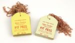 1968 World Series of Drag Racing Pit Pass - Lot of 75