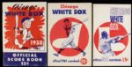 1953-63 Chicago Cubs Cleveland Indians Chicago White Sox Scorecards and Game Programs - Lot of 11