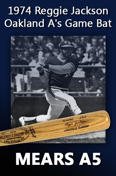 1974 Reggie Jackson H&B Louisville Slugger Professional Model Game Bat (MEARS A5)