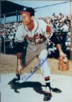 1990s Humberto Robinson Milwaukee Braves Signed 4" x 6" Photo - Lot of 15 (MEARS Auction LOA)