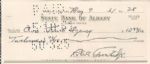 1961 Bob Trowbridge Milwaukee Braves Signed Check (MEARS Auction LOA)
