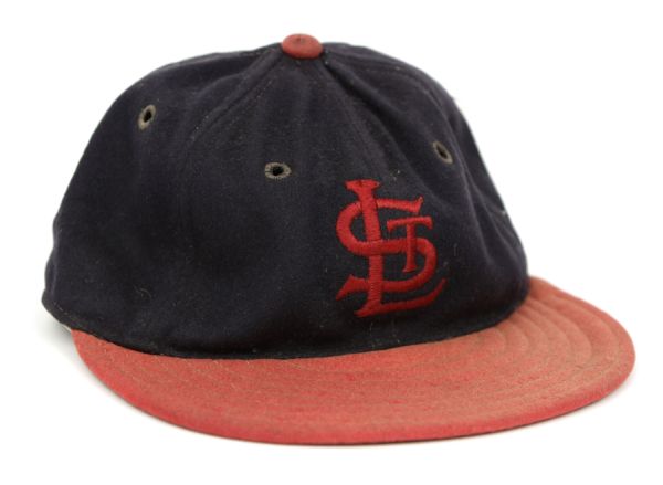 1941-45 Mort Cooper St. Louis Cardinals Game Worn Cap (MEARS Auction LOA) 