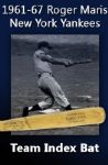 1961-67 Roger Maris Adirondack Professional Model Team Index Bat (MEARS Authentic)