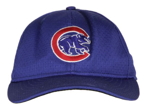 1999-01 Chicago Cubs BP Game Worn Cap (MEARS Auction LOA) 