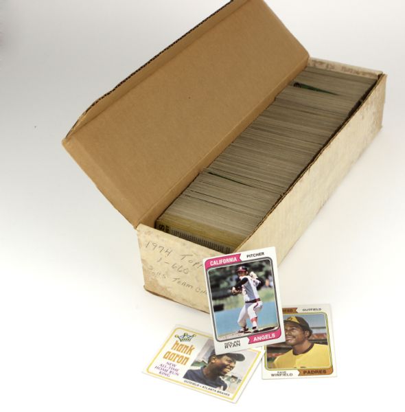 1974 Topps Complete Set 660 Cards - Dave Winfield Rookie Nolan Ryan Hank Aaron w/Traded Set