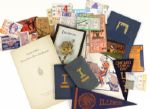 1922-85 University of Illinois Schedule Ticket Stub & Other Assorted Items Incl. 