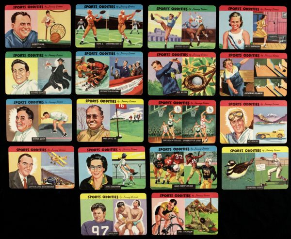 1954 Sports Oddities by Jimmy Evans Trading Cards - Lot of 18