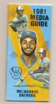 1981 Milwaukee Brewers Media Guide In Original Box - Lot of 40 