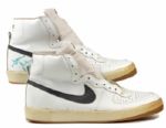 1982-83 Steve Johnson Kansas City Kings Game Worn Signed Shoes (MEARS Auction LOA)