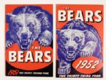 1949-69 Chicago Bears Yearbook Media Guide - Lot of 17 