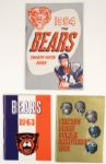 1949-69 Chicago Bears Yearbook Media Guide - Lot of 17 