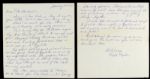1962-70s Mrs. Cal Ripken Correspondence With Fan Including Cal Ripken Jr. References - Lot of 15