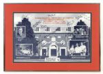 1941-43 Ken Menke University of Illinois Presentation Blanket 66 x 73 1/2 With Personal Photos Instrumental Player on Whiz Kids Team (MEARS Auction LOA)