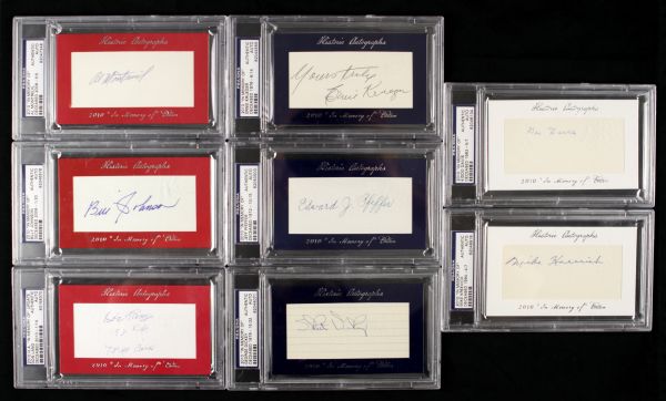 2010 "In Memory Of" Edition Signed Card - Lot of 8