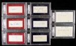 2010 "In Memory Of" Edition Signed Card - Lot of 8