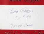 2010 In Memory Of Edition Signed Card - Lot of 8