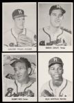 1950s Milwaukee Braves (and Yogi Berra) 5 x 7 Photo - Lot of 13