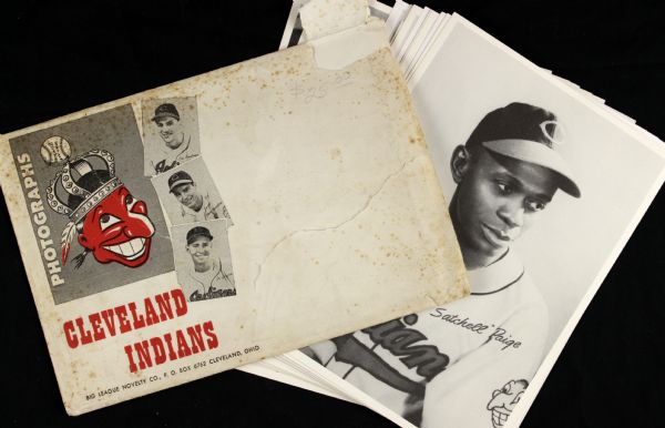 1948-49 Cleveland Indians  6 1/2" x 9" Photo - Lot of 23 w/Satchell Paige Bob Feller Larry Doby Bill Veeck