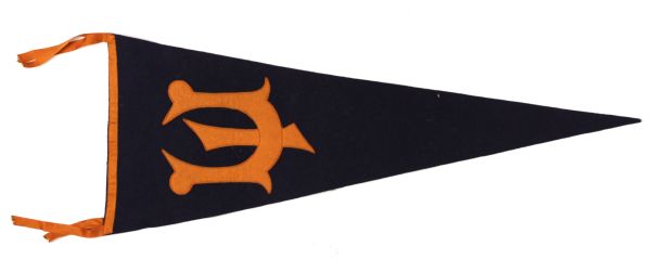 1920s University of Illinois Full-Size 26 1/2" Pennant - Red Grange Era