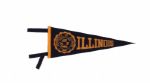 1940s-60s University of Illinois Pennant - Lot of 8 