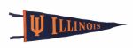 1940s-60s University of Illinois Pennant - Lot of 8 