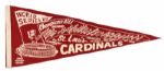 1968 St. Louis Cardinals Full Size 29" World Series Scroll Pennant 