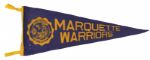 1960s-70s Marquette Warriors Full Size Pennant 
