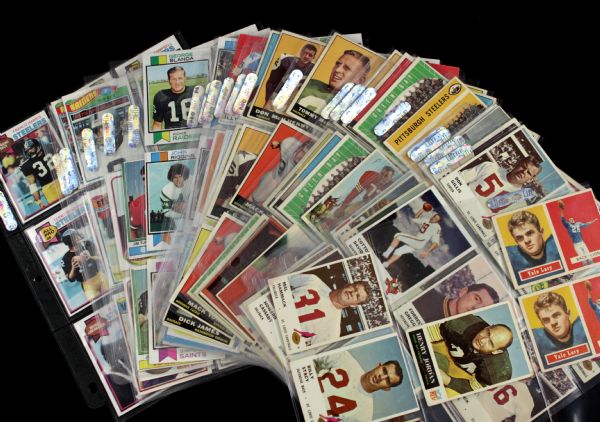 1959-77 Football Card Collection - 171 Cards With Many Stars and Hall of Famers 1962 Jack Kemp
