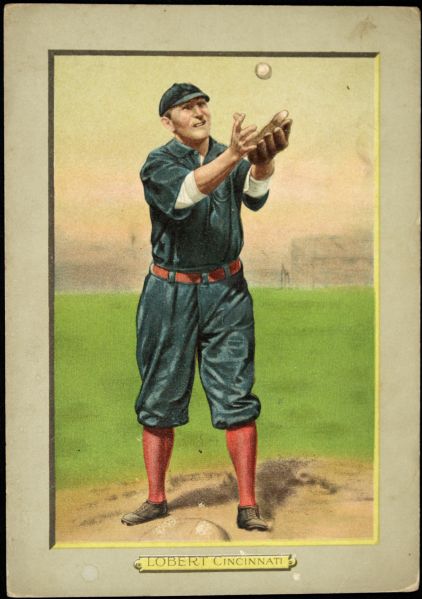1910-11 T3 Turkey Red Cabinet Hans Lobert (#105)
