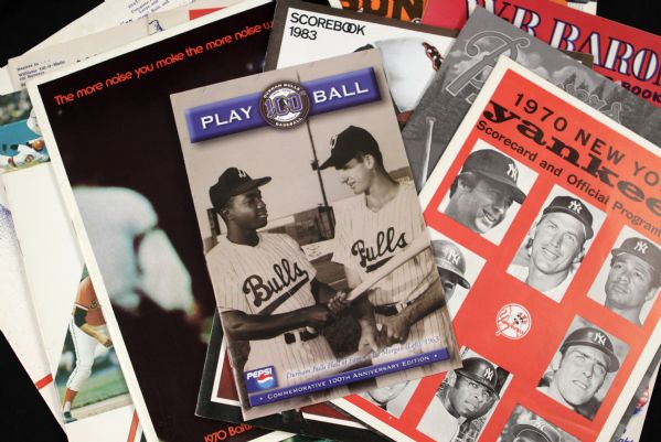 1950-2000 Minor League Baseball Program - Lot of 11 w/1970 Yankees Incl. Munson