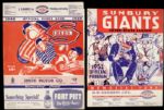 1950-2000 Minor League Baseball Program - Lot of 11 w/1970 Yankees Incl. Munson