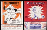 1950-2000 Minor League Baseball Program - Lot of 11 w/1970 Yankees Incl. Munson