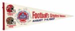 1970s-90s Football Basketball & Baseball Pennant - Lot of 15 