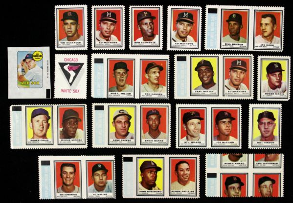 1969-70s Topps Decals & Stamps - Roberto Clemente 