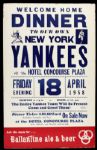 1958-74 Muhammad Ali vs. Joe Frazier 14 x 22  Promotional & Welcome Home Yankees Broadside